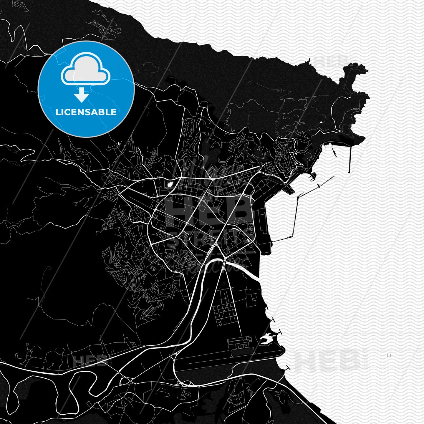 Bejaia, Algeria PDF map
