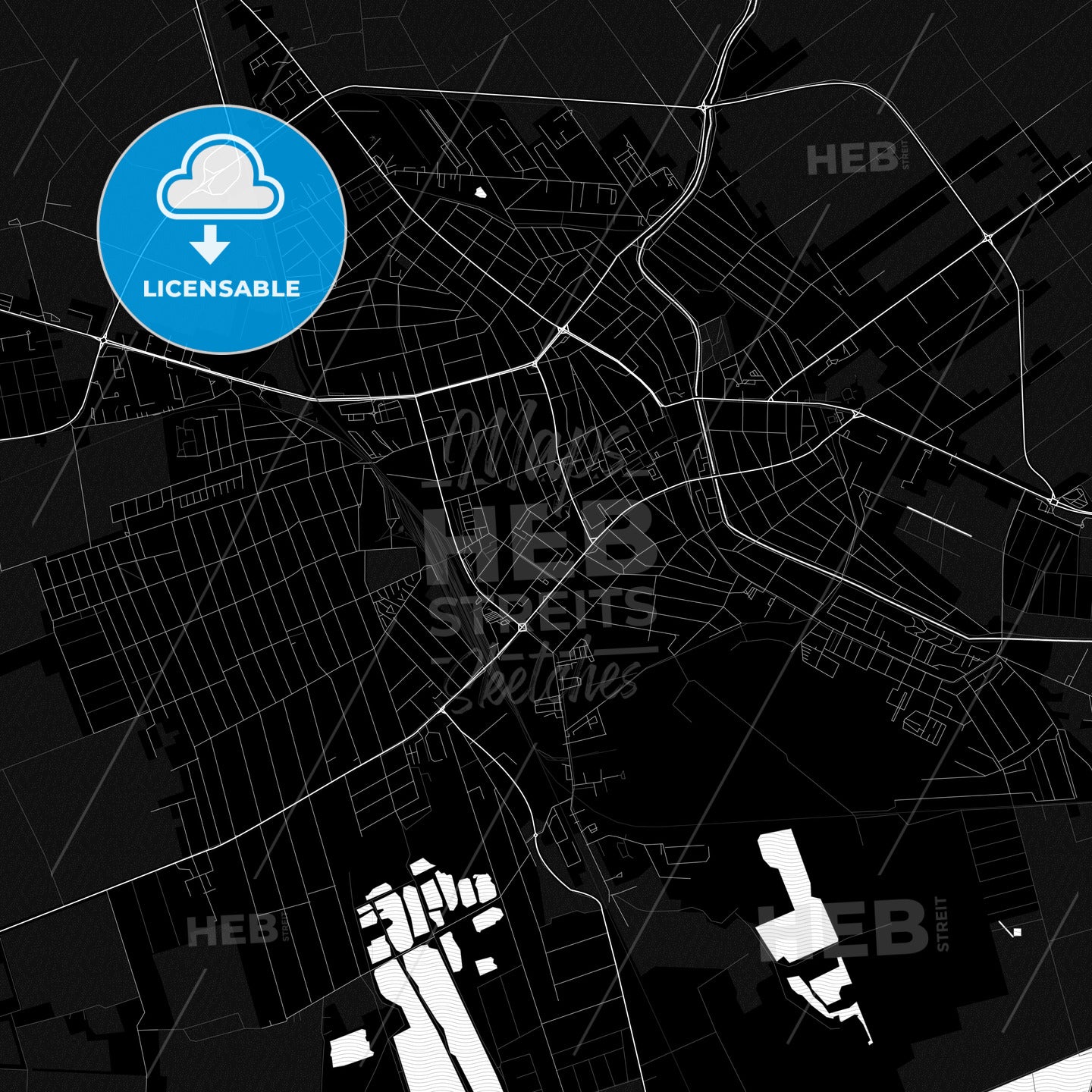 Békéscsaba, Hungary PDF map