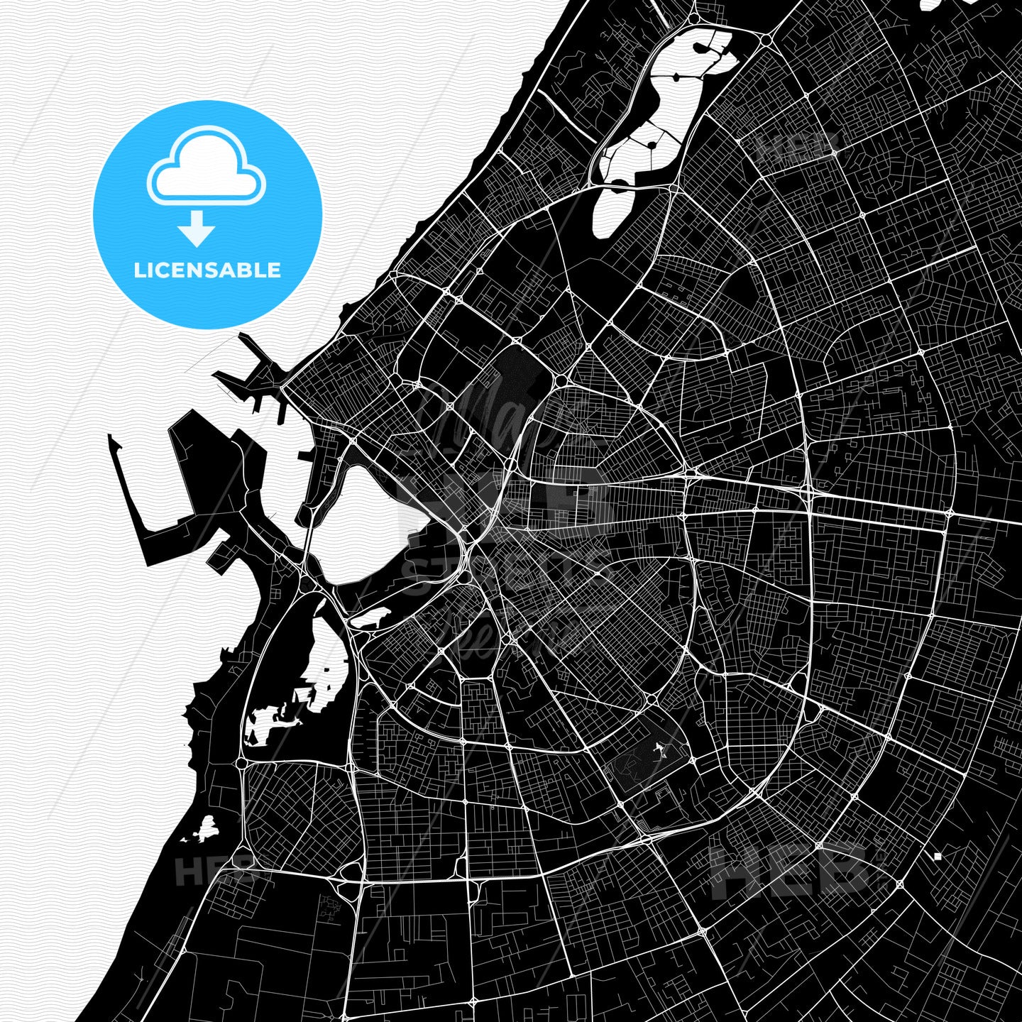 Benghazi, Libya PDF map