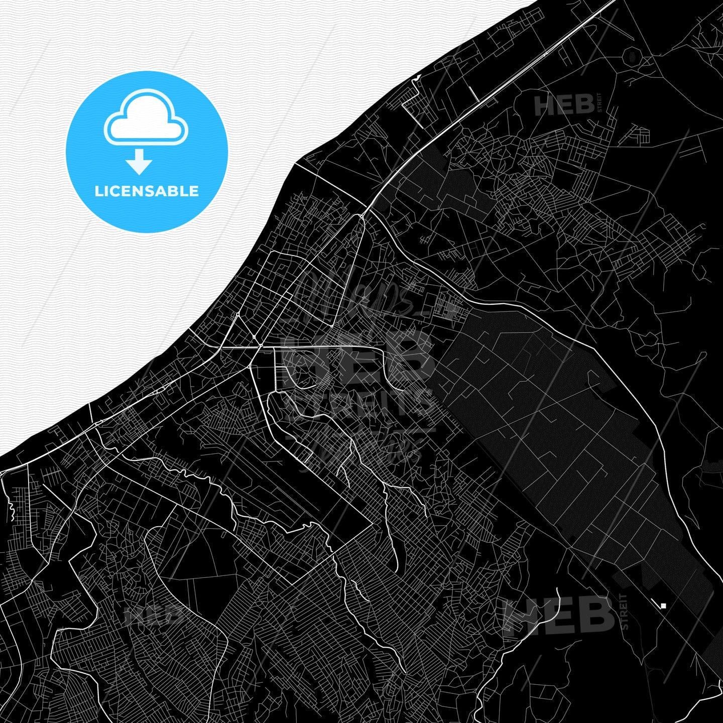Benguela, Angola PDF map