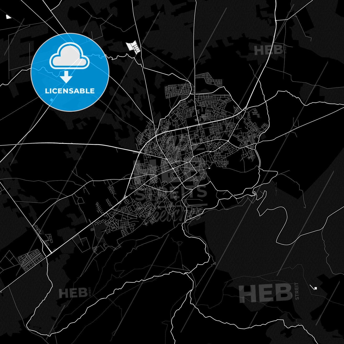 Beni Mellal, Morocco PDF map