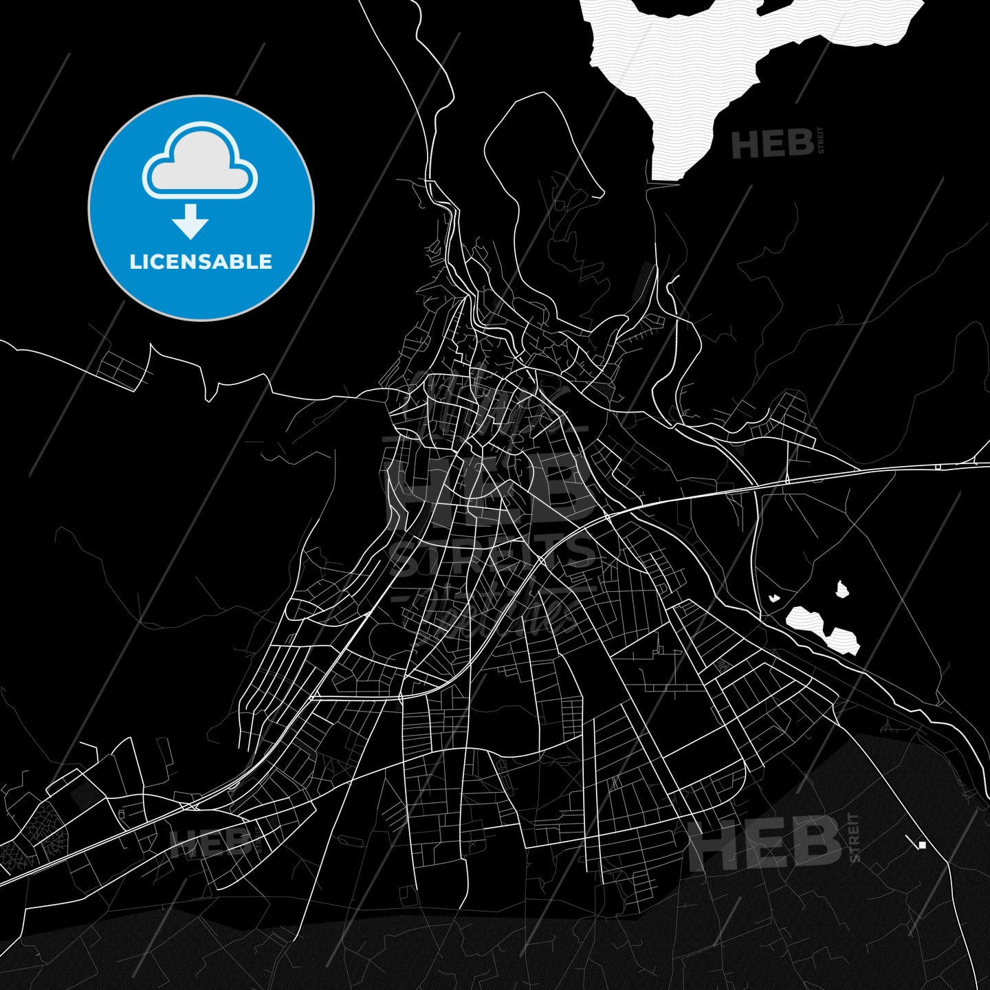 Bergama, Turkey PDF map