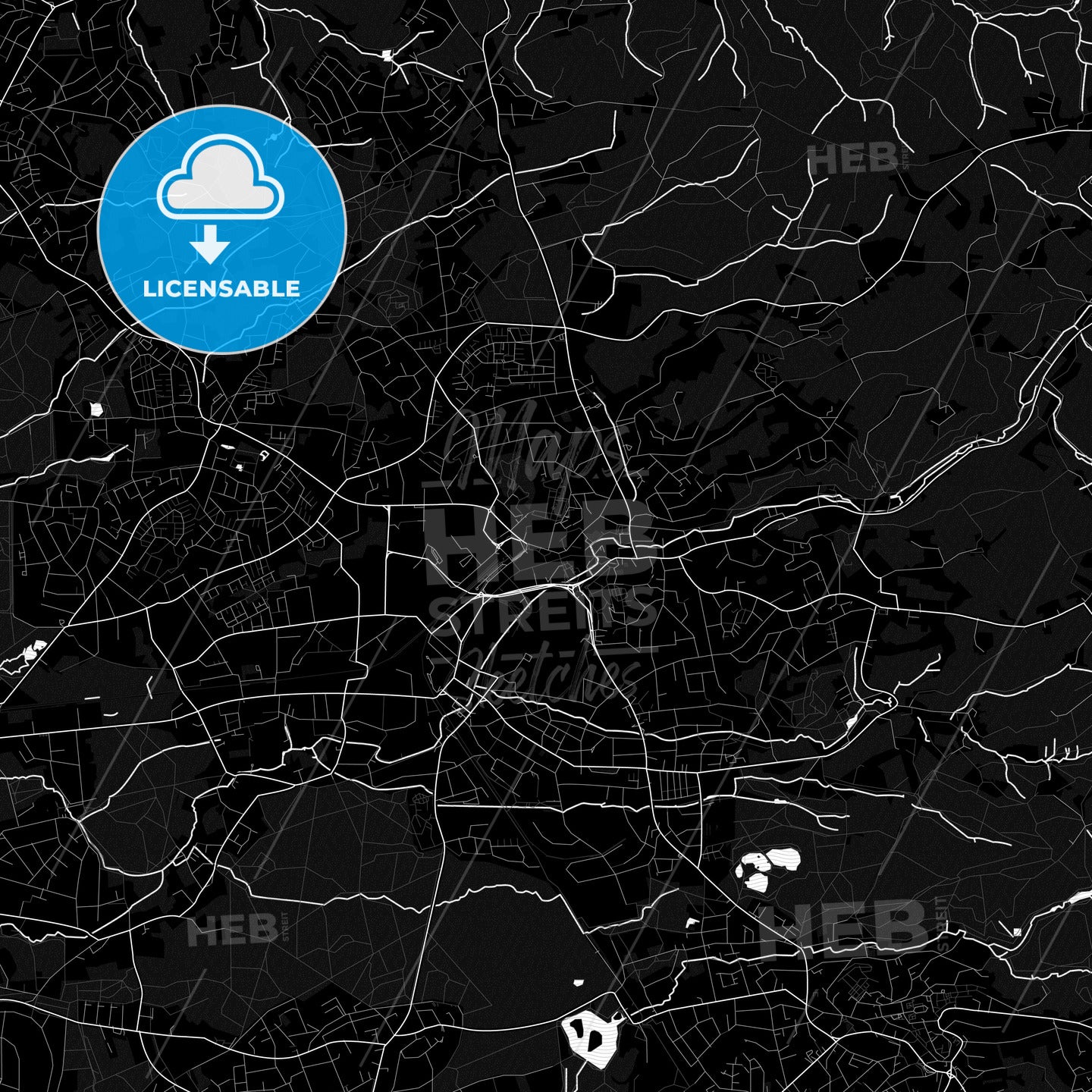 Bergisch Gladbach, Germany PDF map