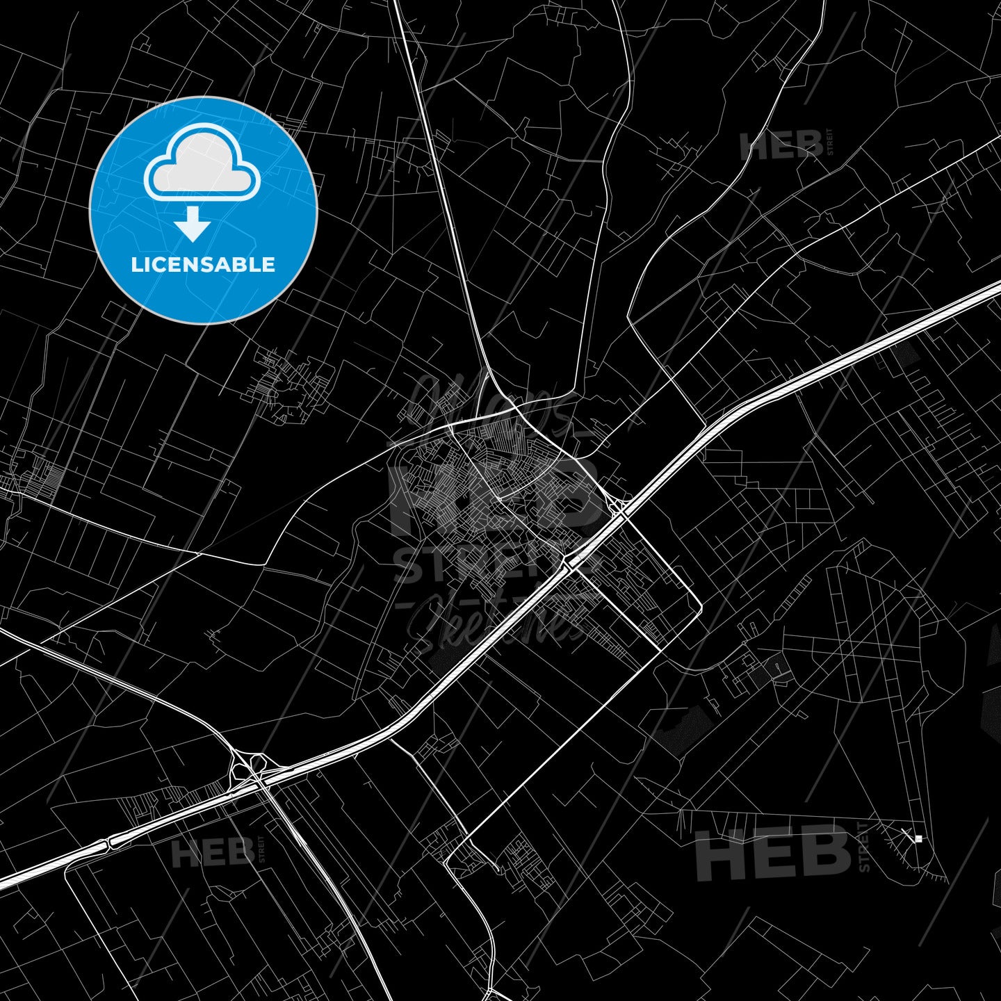 Bilbays, Egypt PDF map