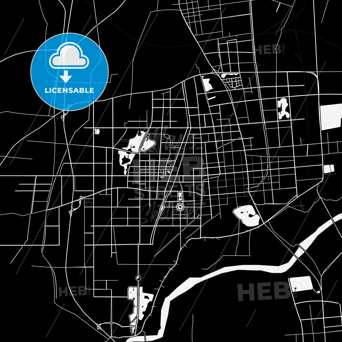 Binzhou, China PDF map