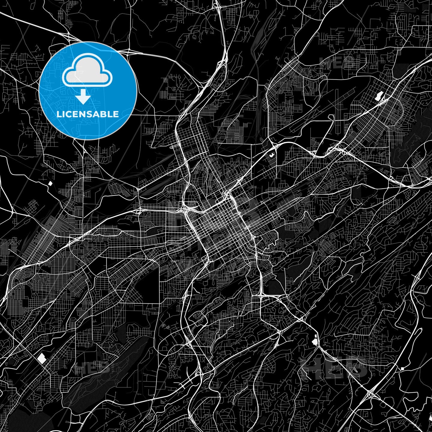 Birmingham, Alabama, United States, PDF map