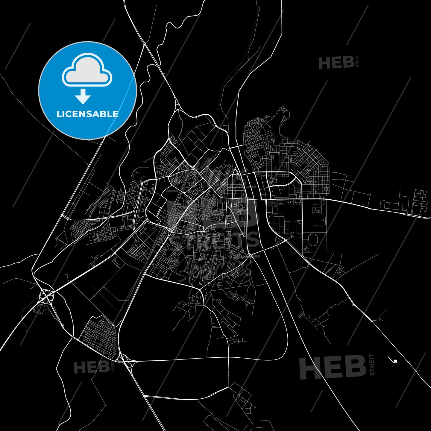 Biskra, Algeria PDF map