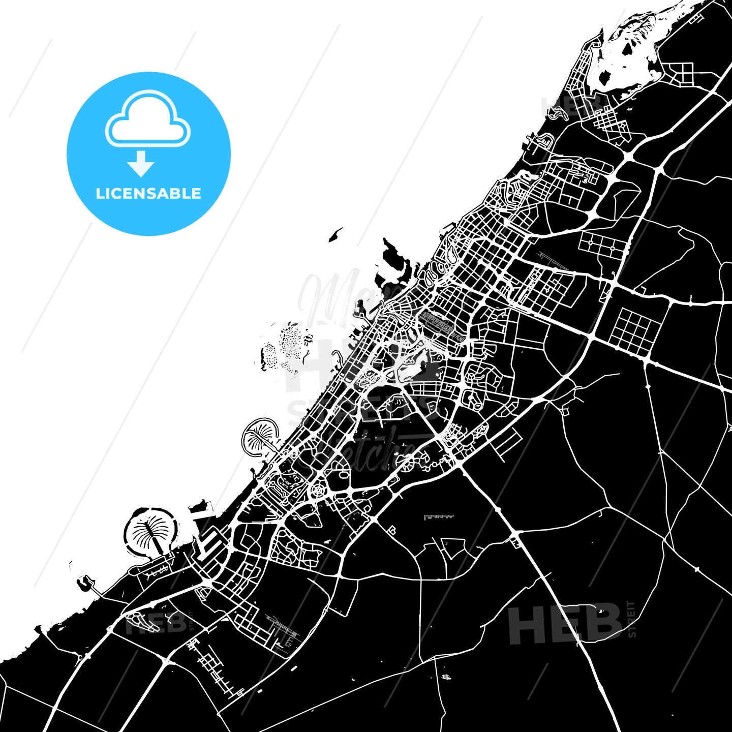 Dubai, United Arab Emirates map