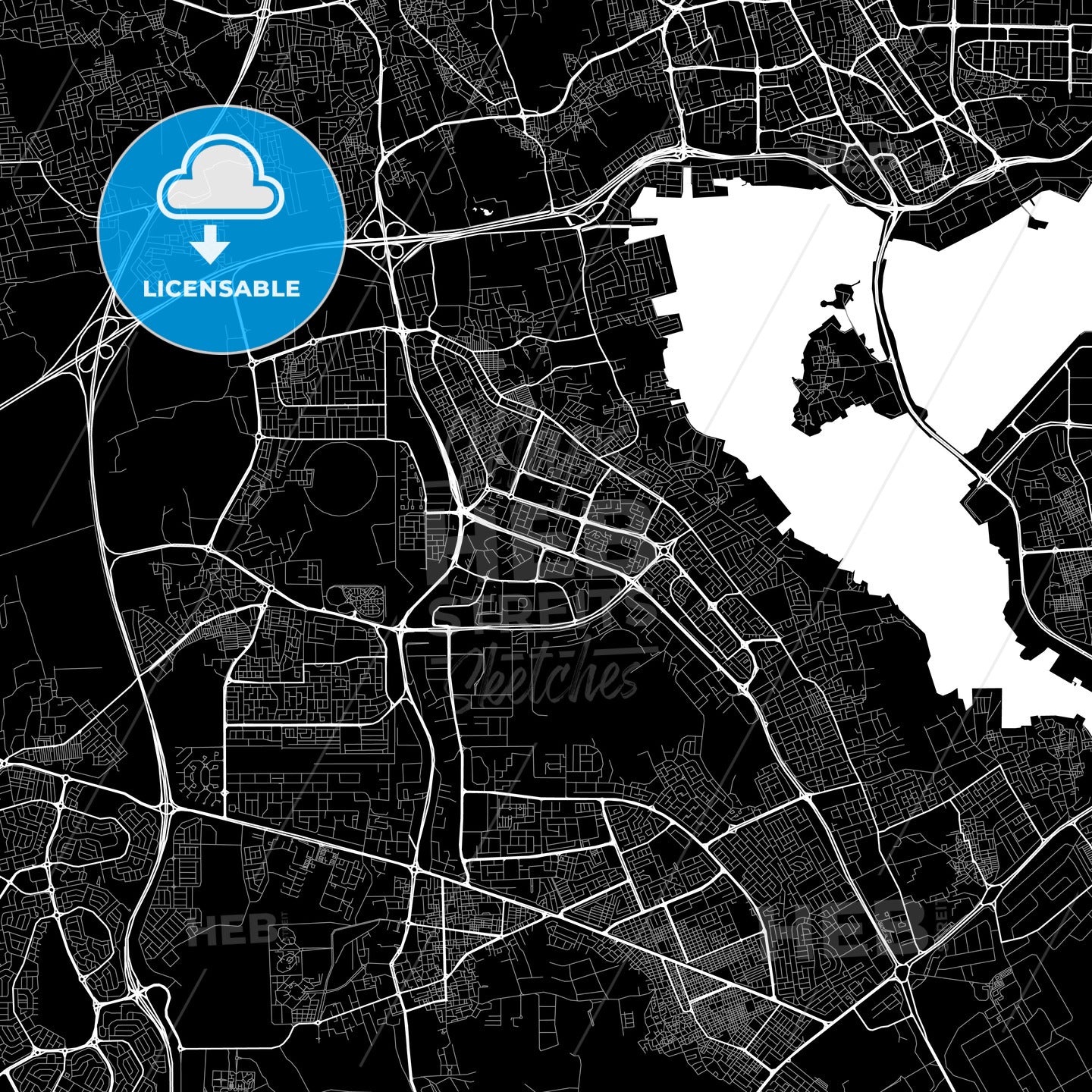 Madīnat ‘Īsá, Southern Governorate, Bahrain map