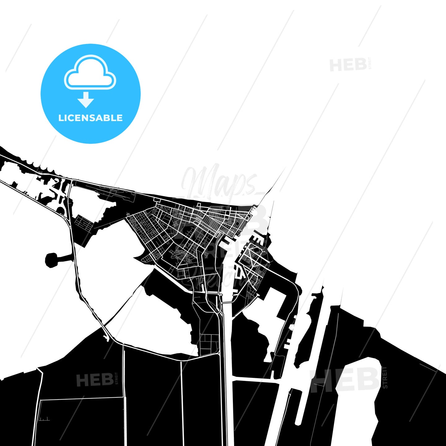 Port Said, Egypt map