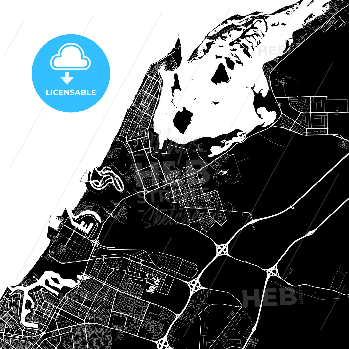 Umm al-Quwain, United Arab Emirates map