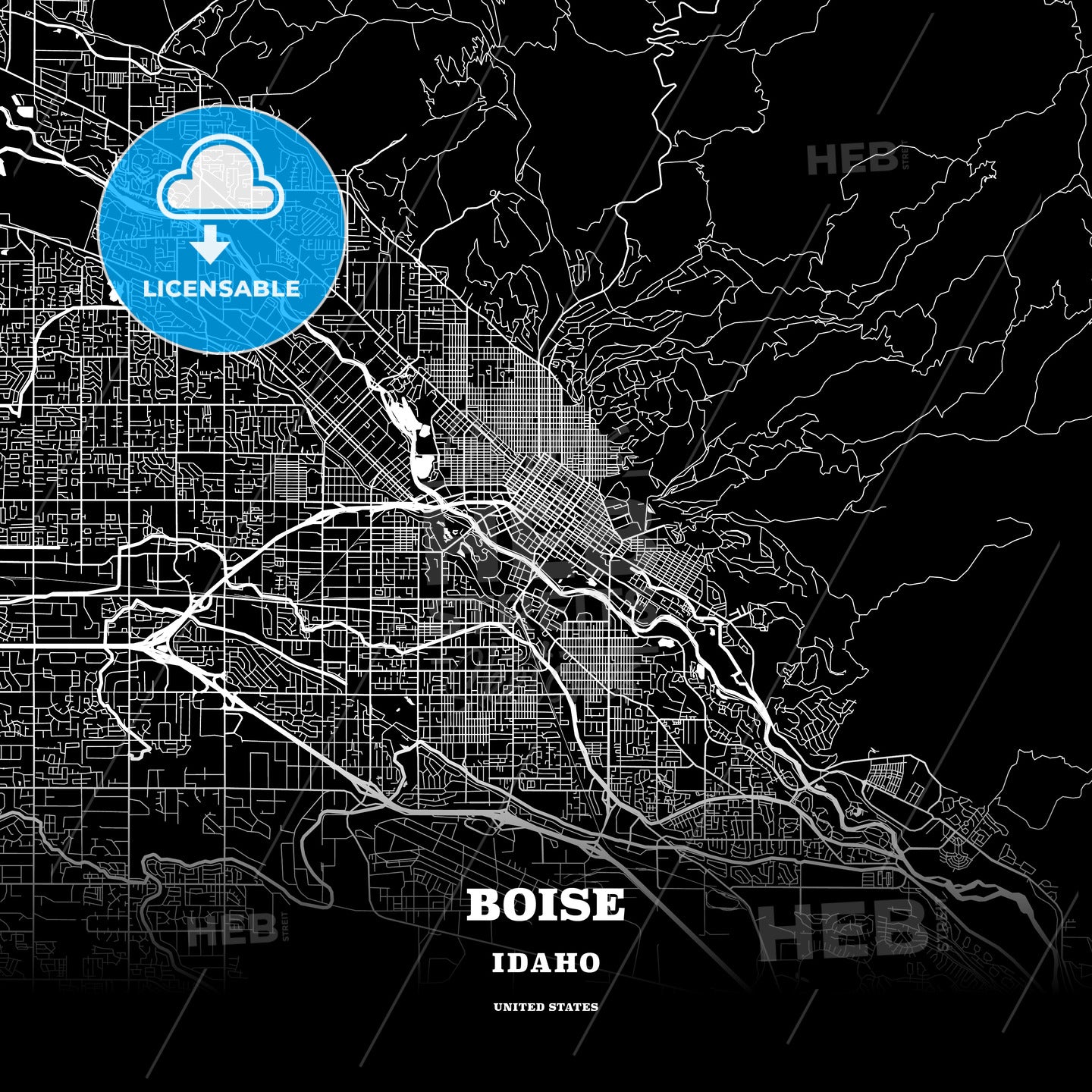Boise, Idaho, USA map