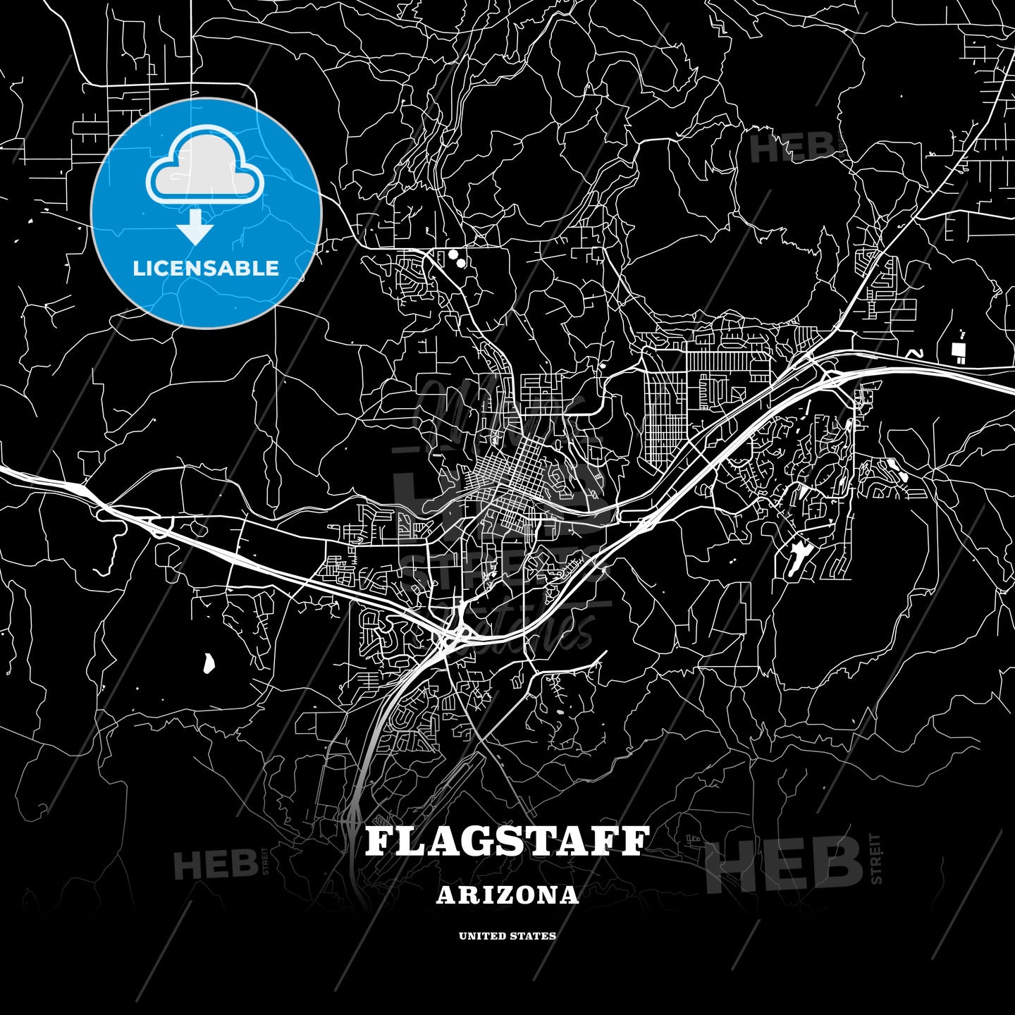 Flagstaff, Arizona, USA map