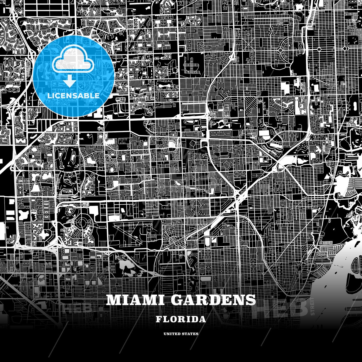 Miami Gardens, Florida, USA map