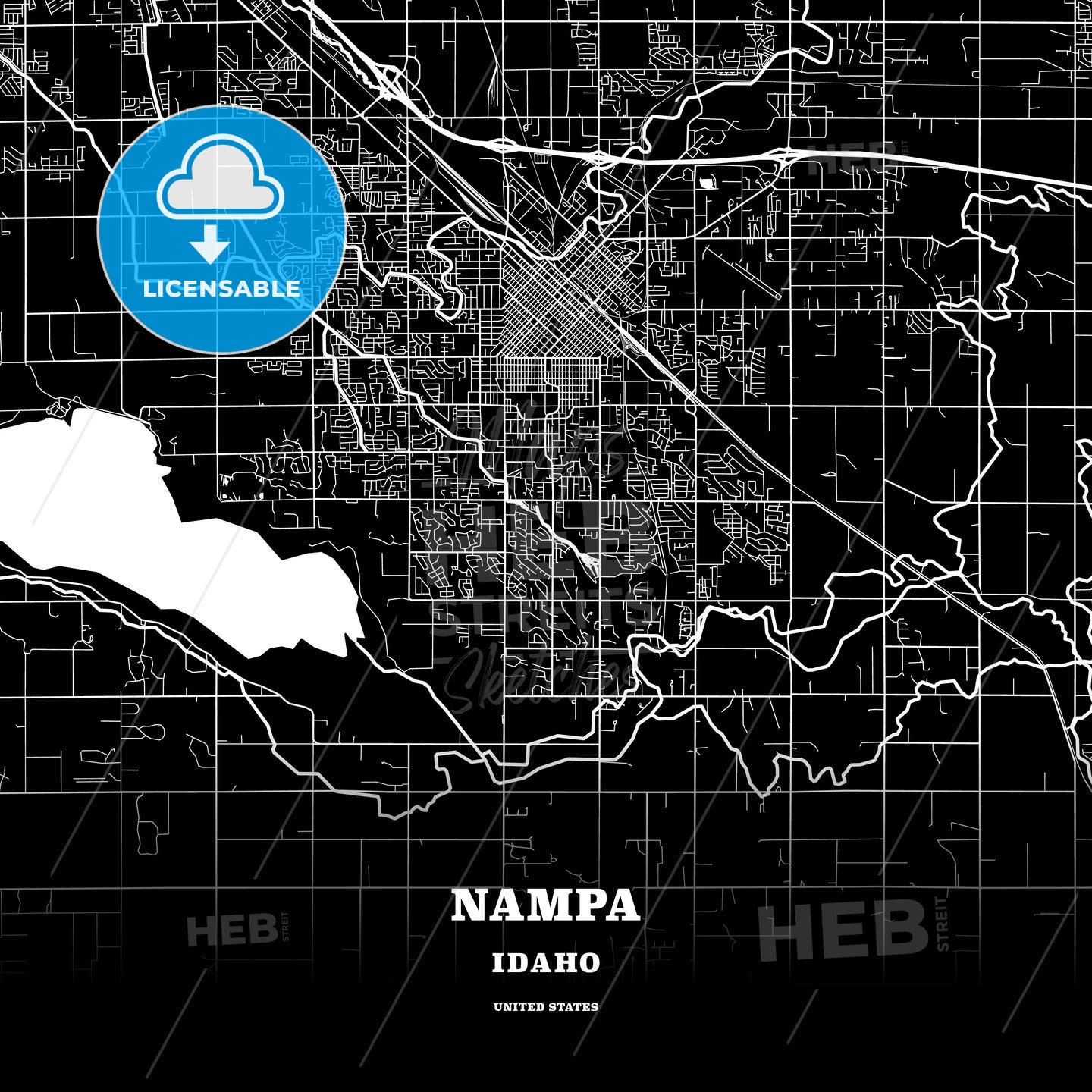 Nampa, Idaho, USA map