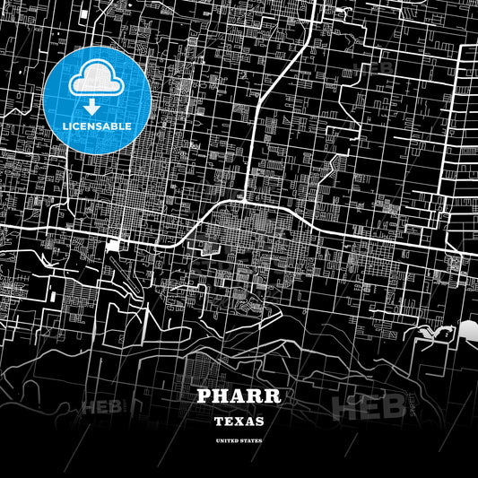 Pharr, Texas, USA map