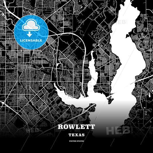 Rowlett, Texas, USA map