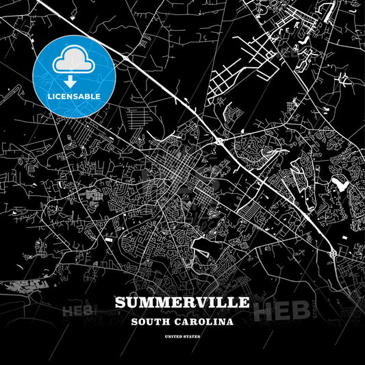 Summerville, South Carolina, USA map
