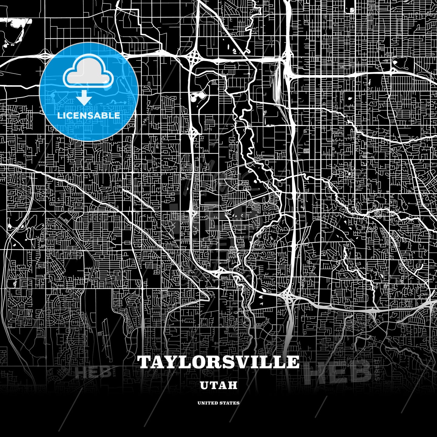 Taylorsville, Utah, USA map