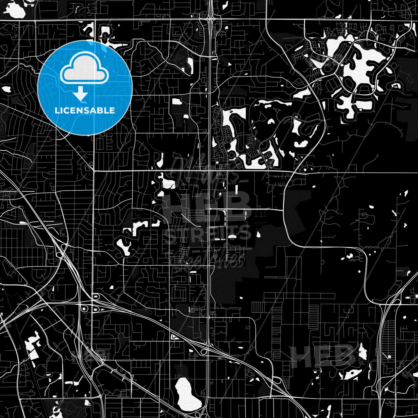 Blaine, Minnesota, United States, PDF map