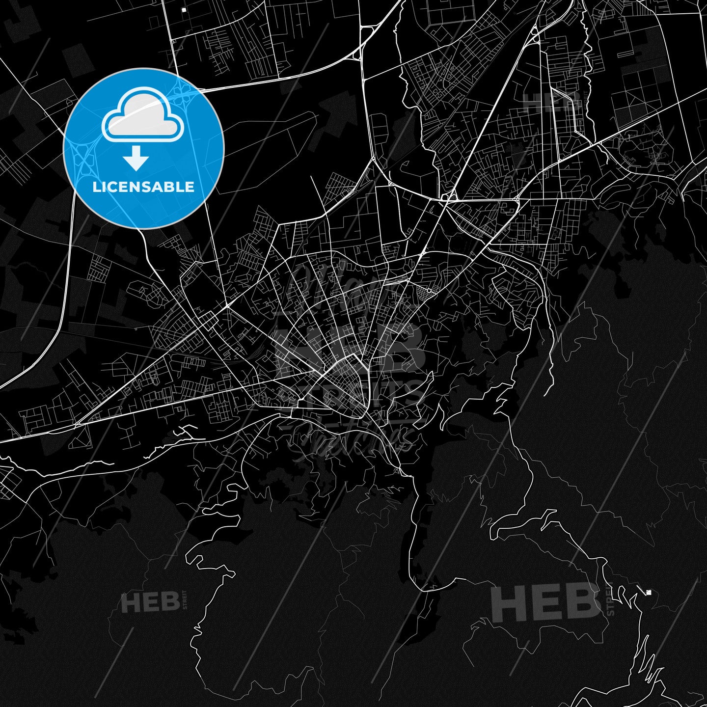 Blida, Algeria PDF map