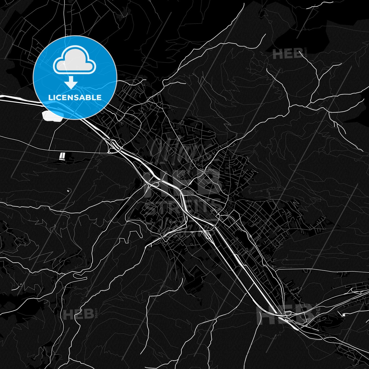 Bludenz, Austria PDF map
