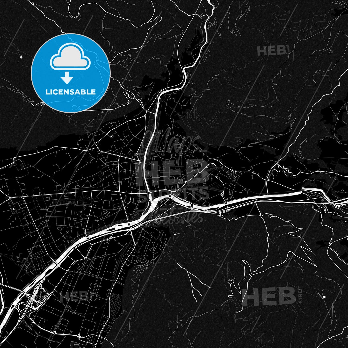 Bolzano, Italy PDF map