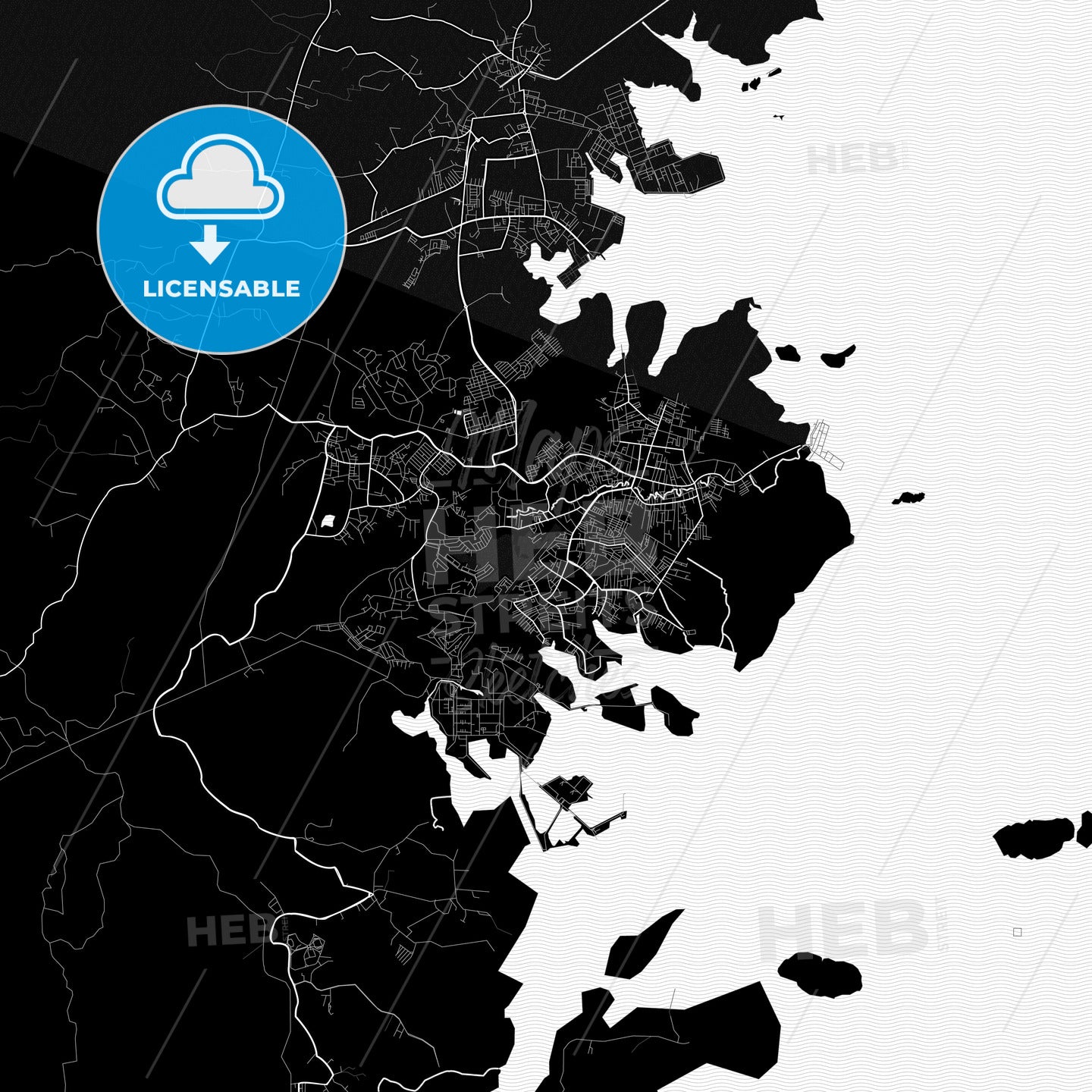 Bontang, Indonesia PDF map