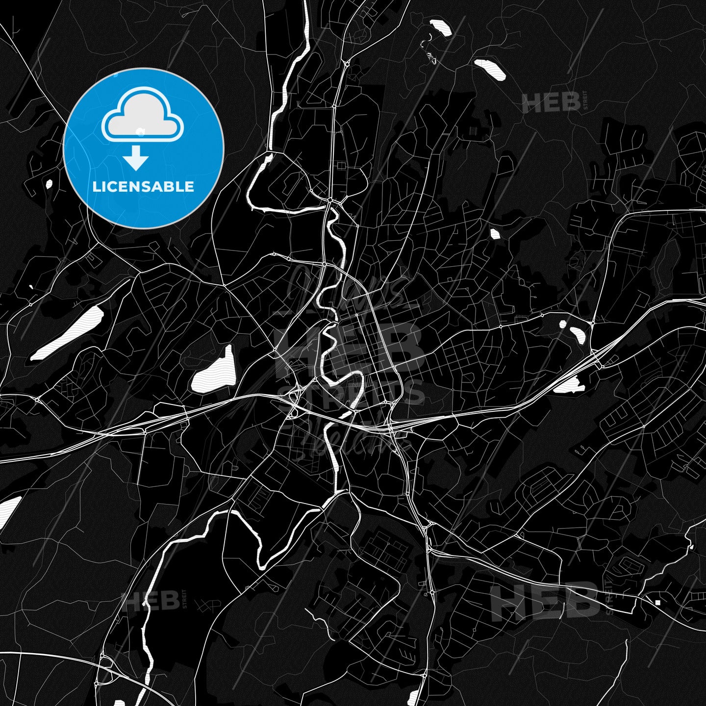 Borås, Sweden PDF map