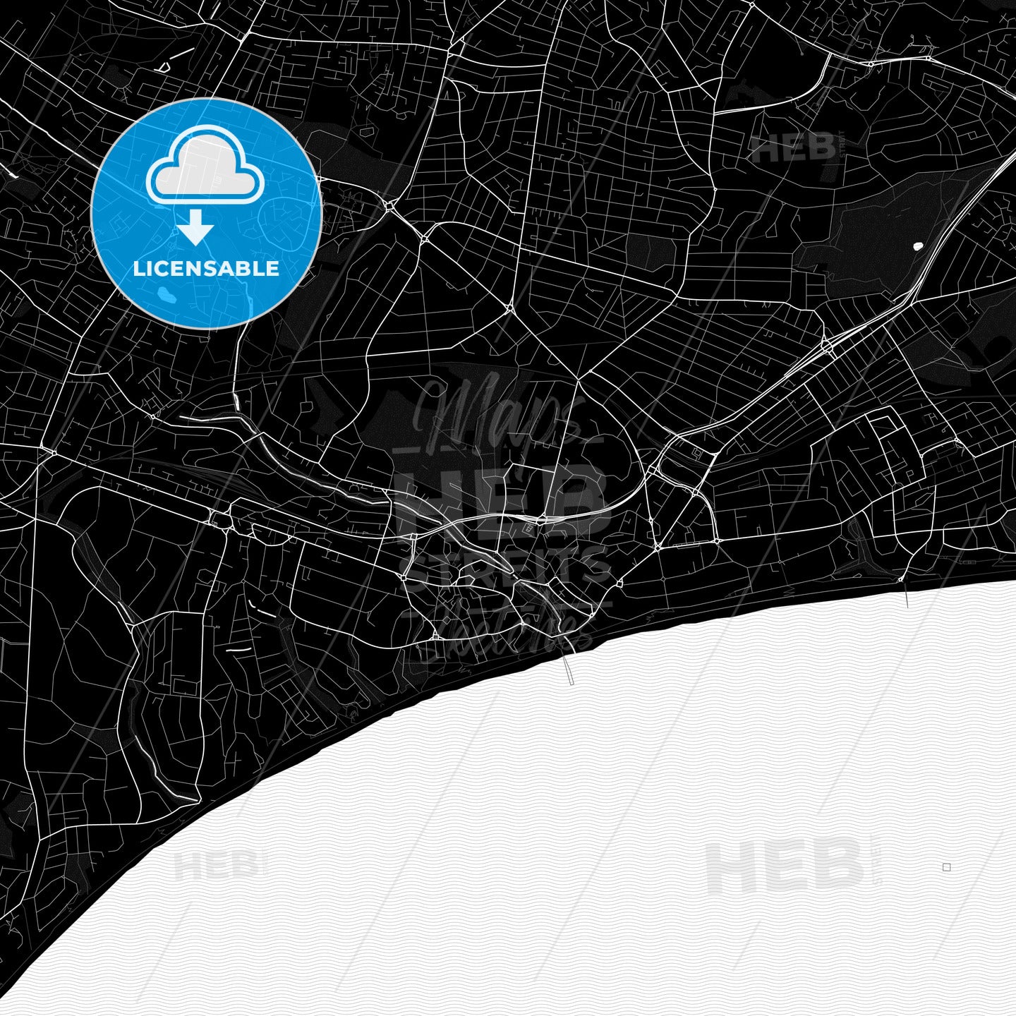 Bournemouth, England PDF map