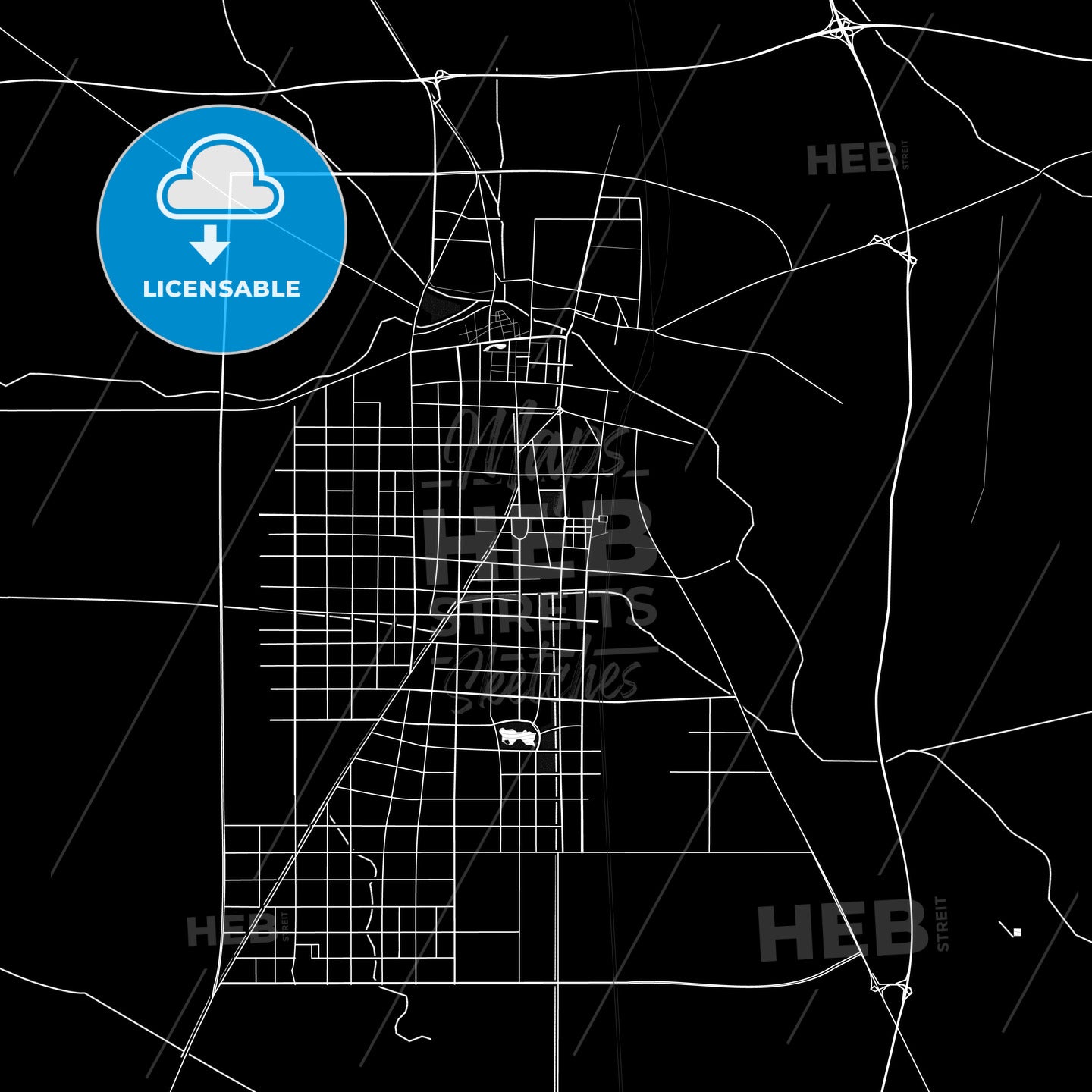 Bozhou, China PDF map