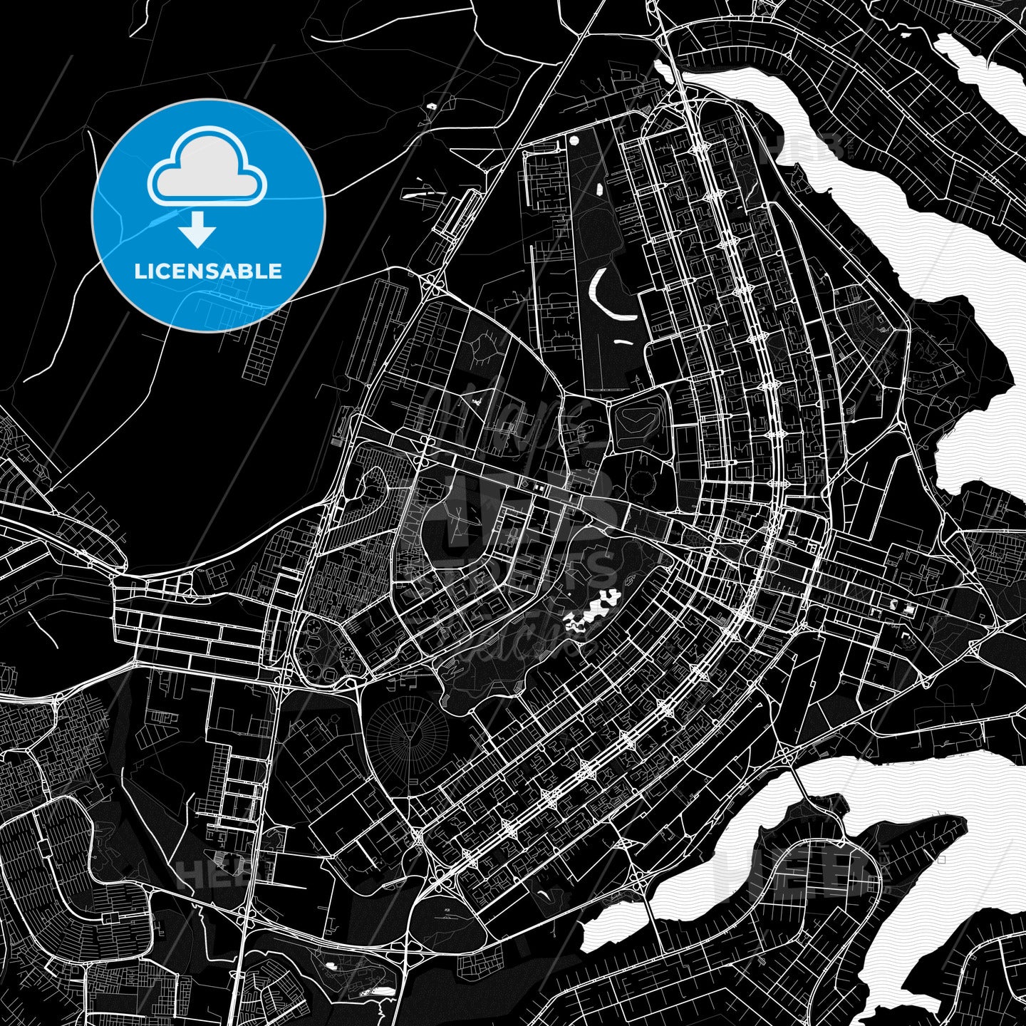 Brasilia, Brazil PDF map