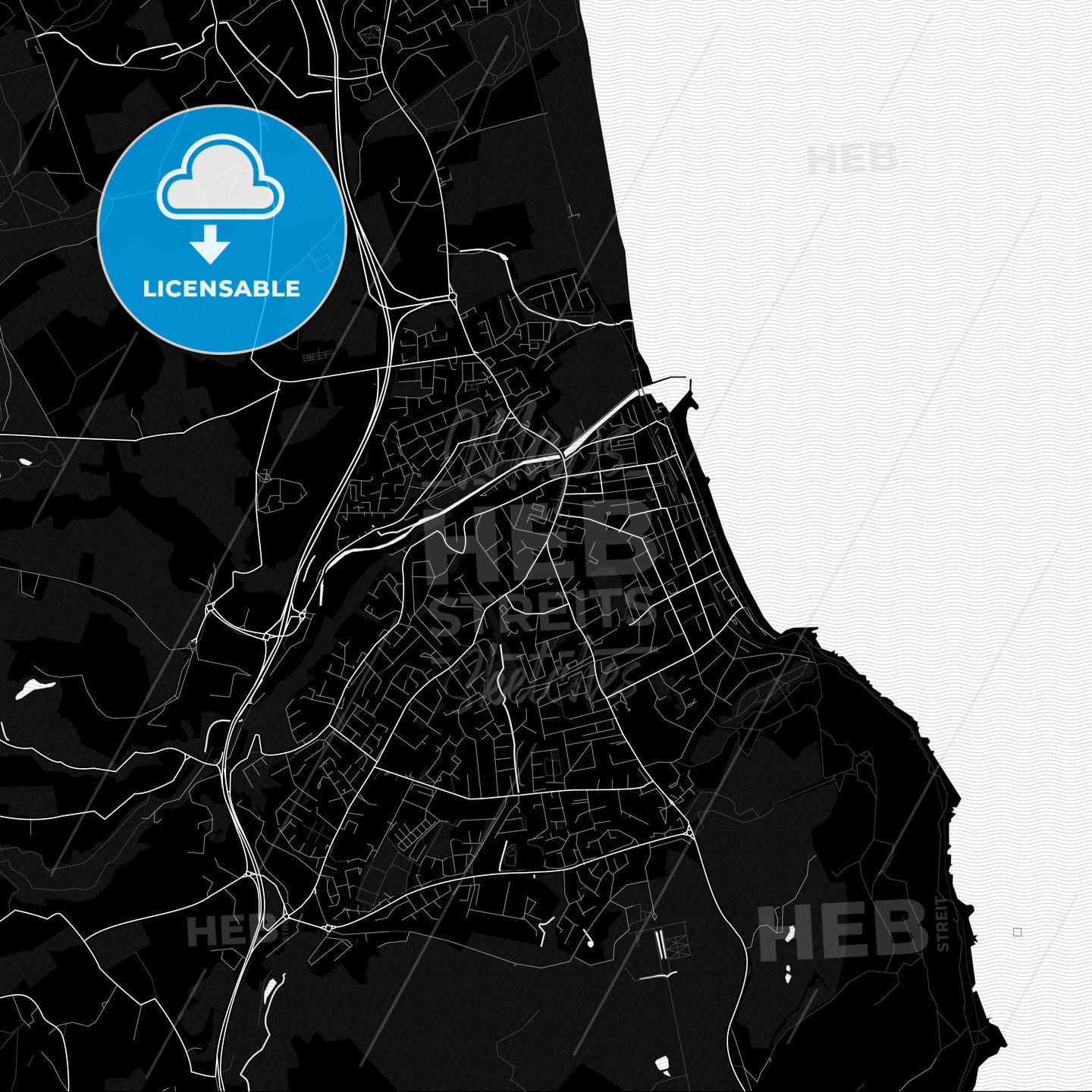 Bray, Ireland PDF map