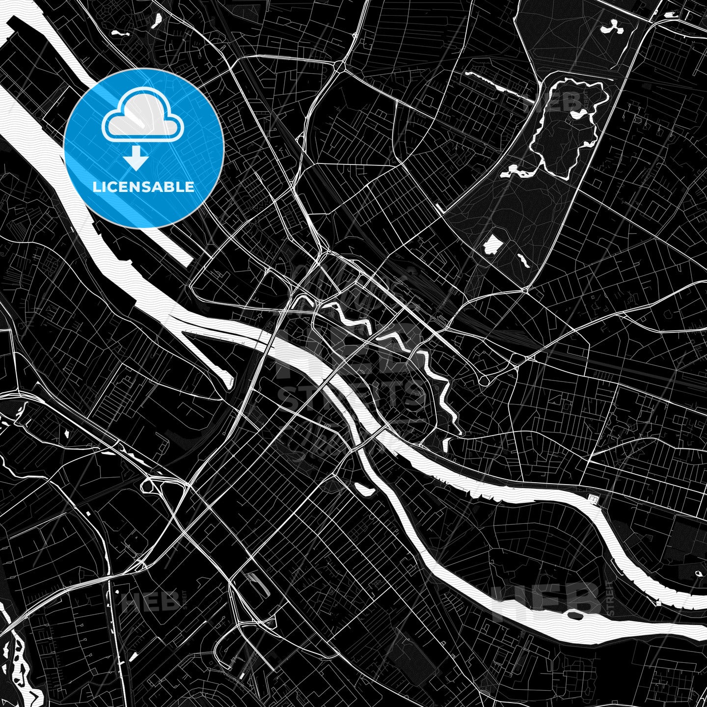 Bremen, Germany PDF map