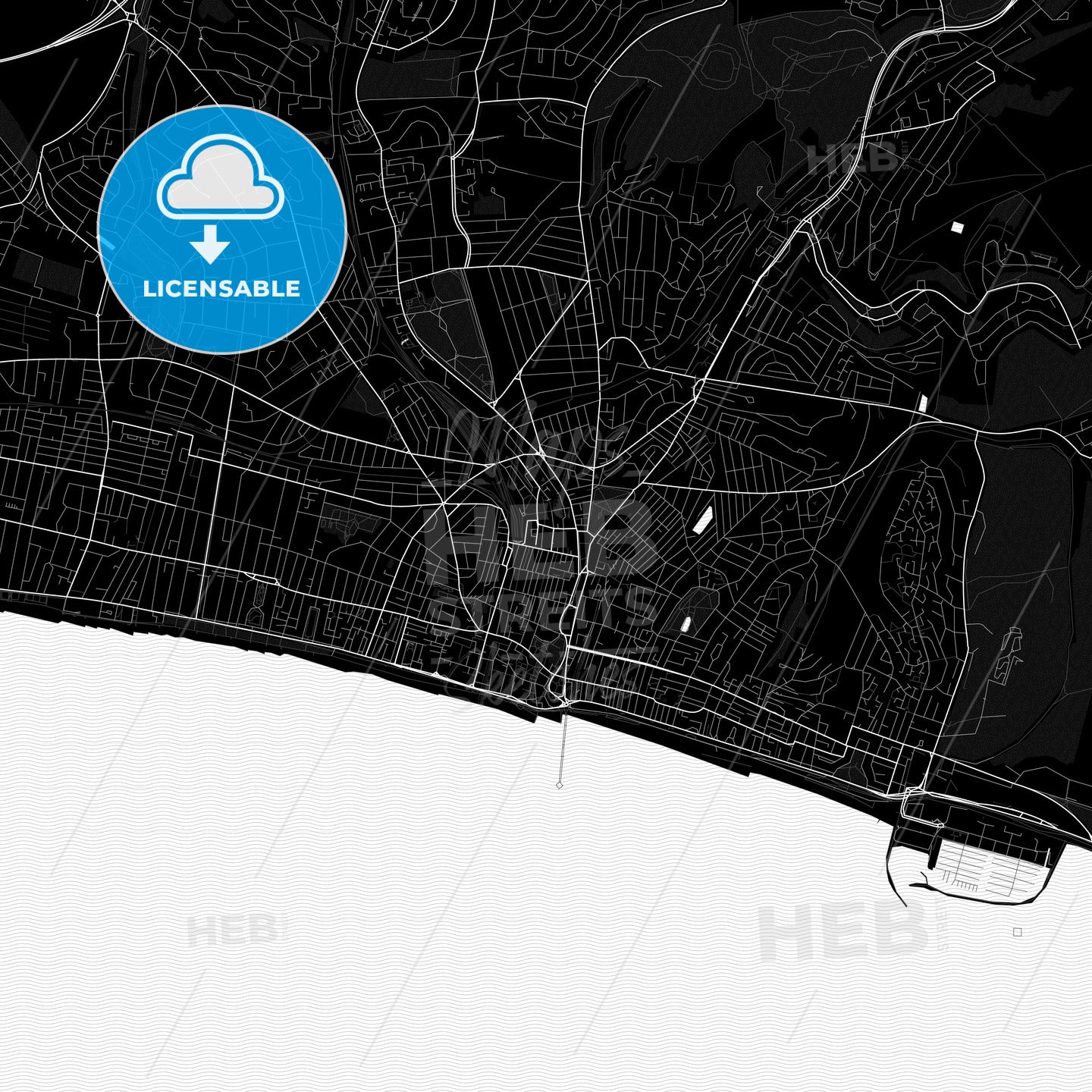 Brighton and Hove, England PDF map