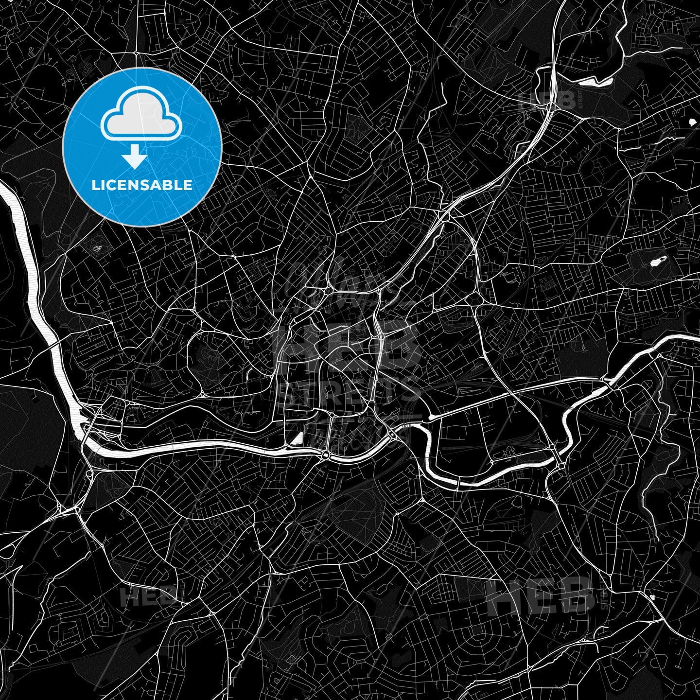 Bristol, England PDF map