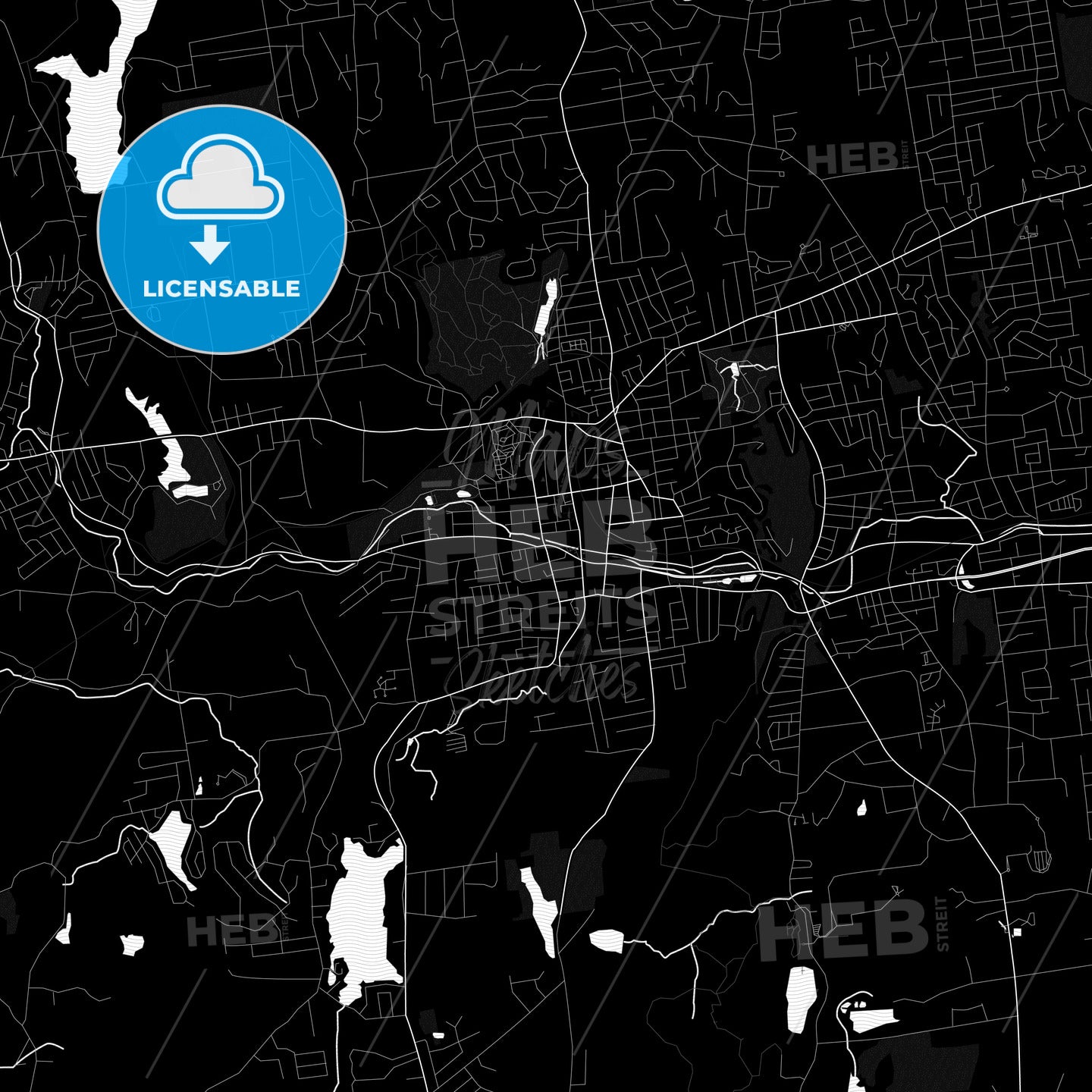 Bristol, Connecticut, United States, PDF map