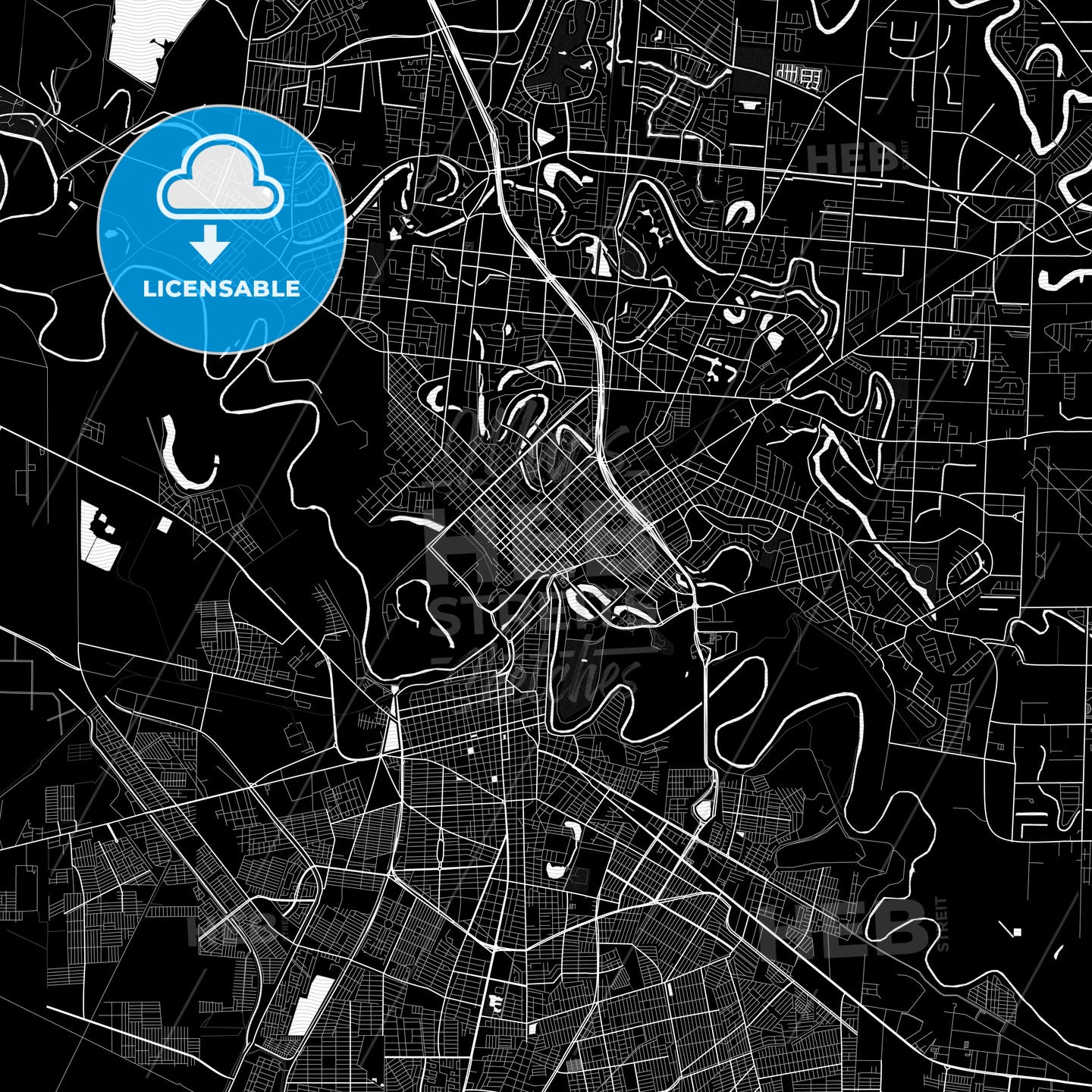 Brownsville, Texas, United States, PDF map