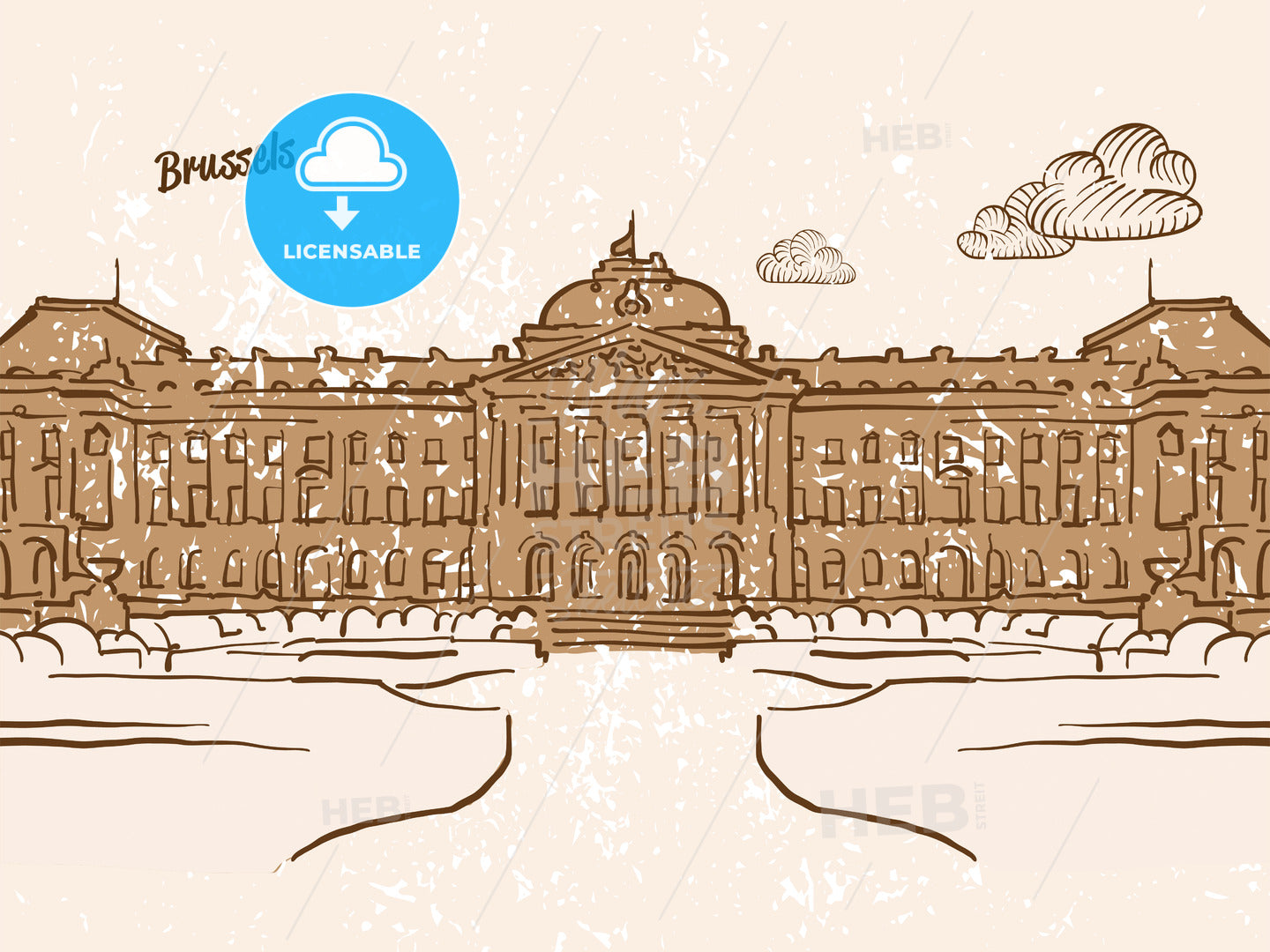 Brussels, Belgium, Greeting Card – instant download