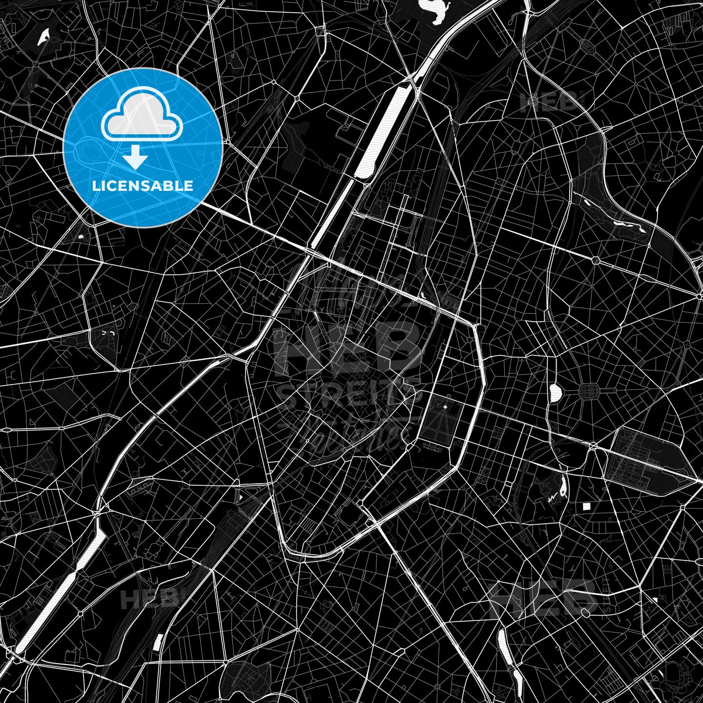 Brussels, Belgium PDF map