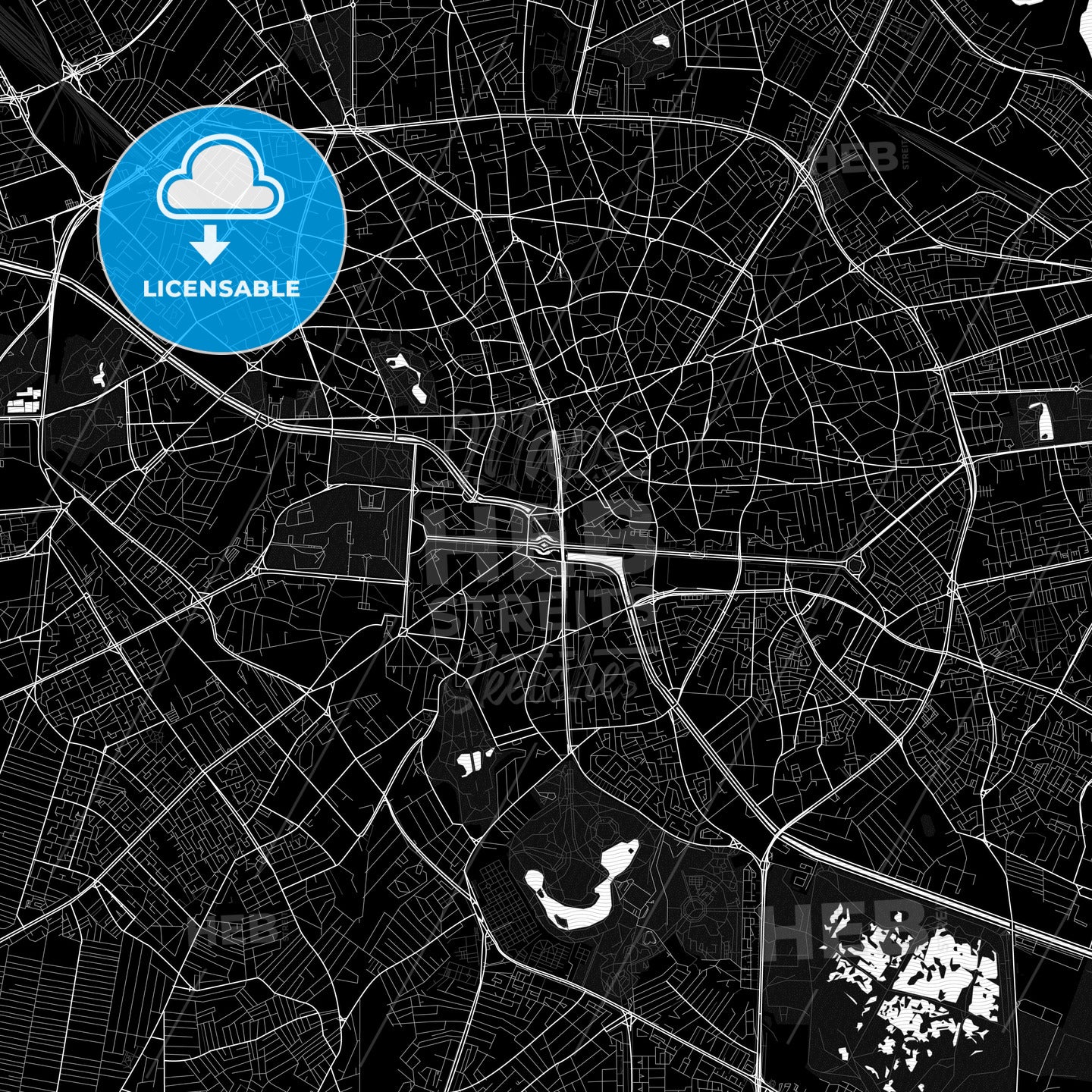 Bucharest, Romania PDF map