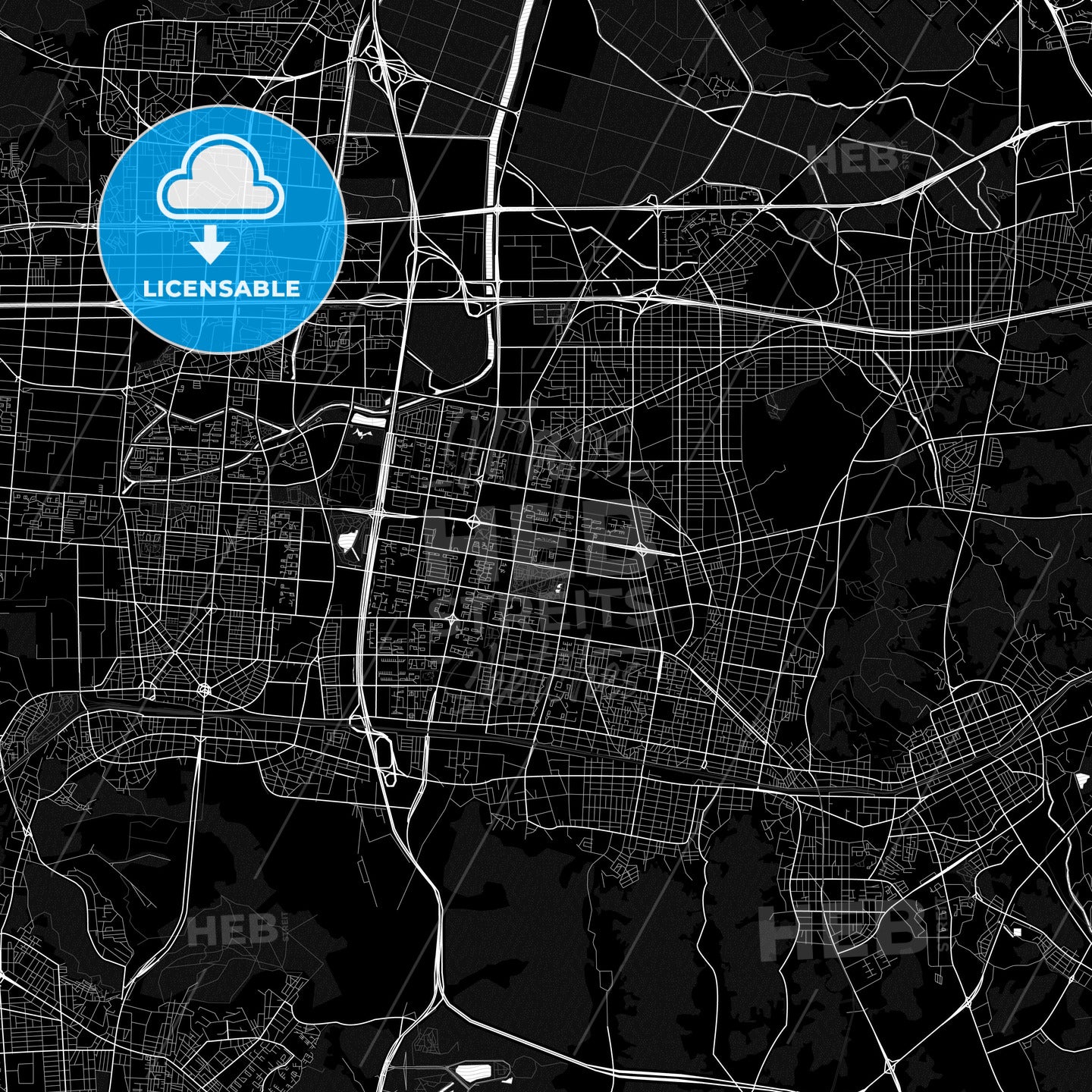 Bucheon, South Korea PDF map