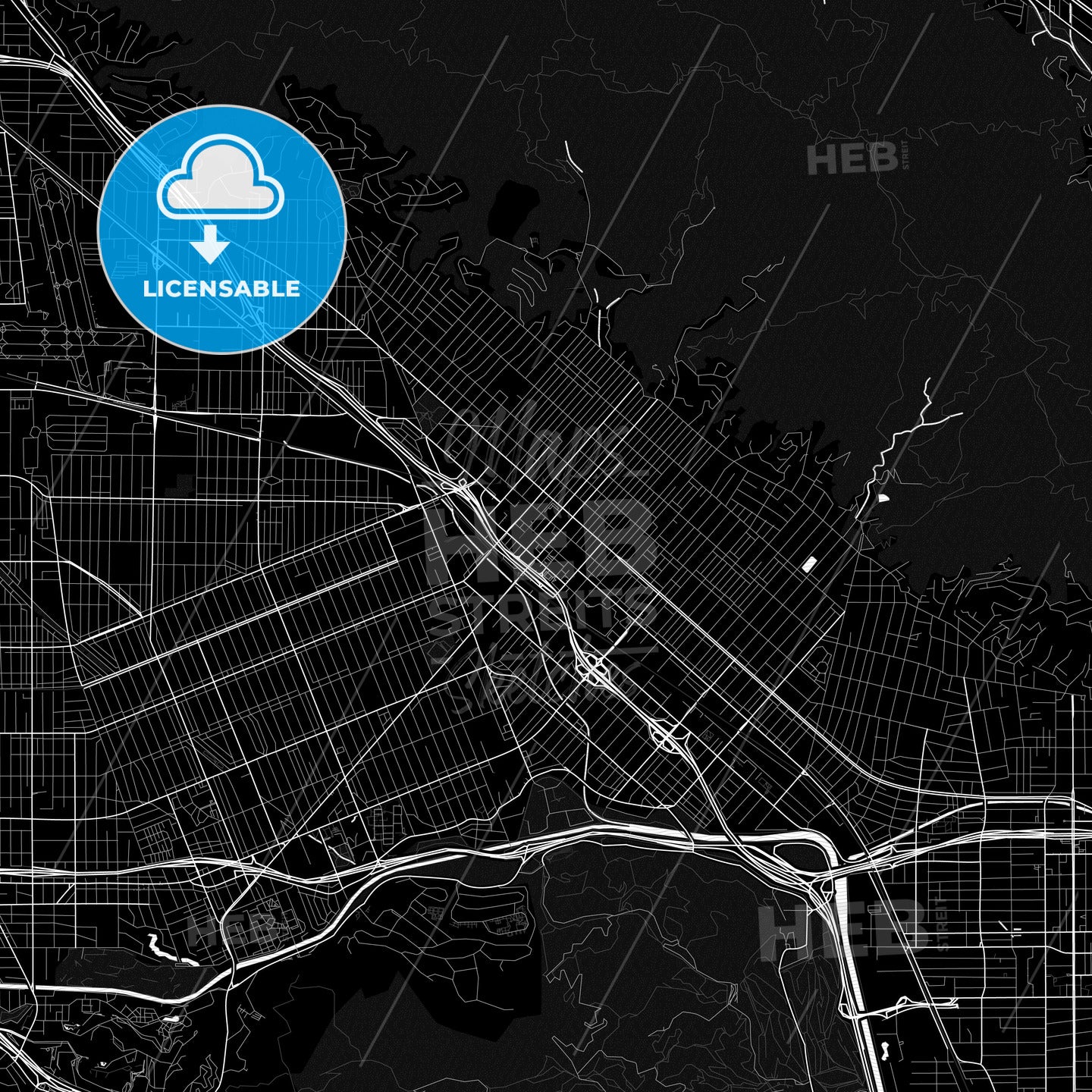 Burbank, California, United States, PDF map