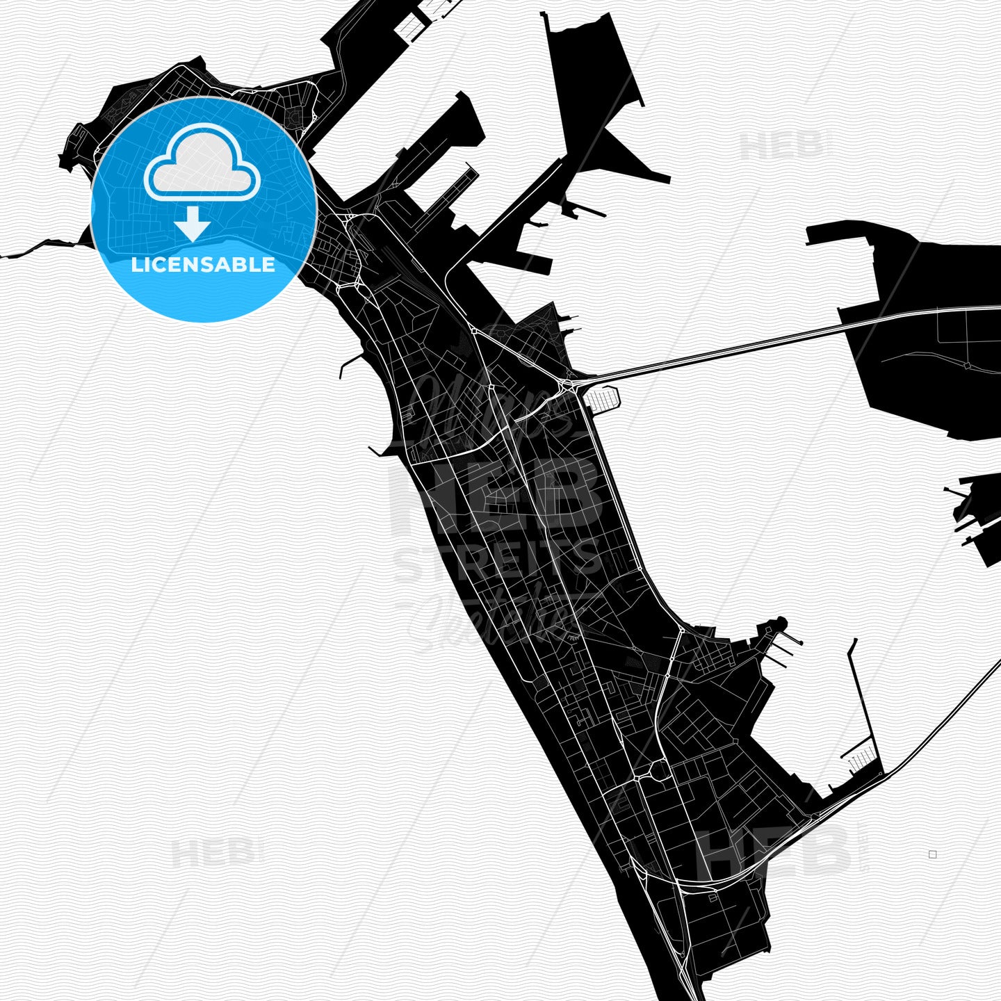Cadiz, Spain PDF map