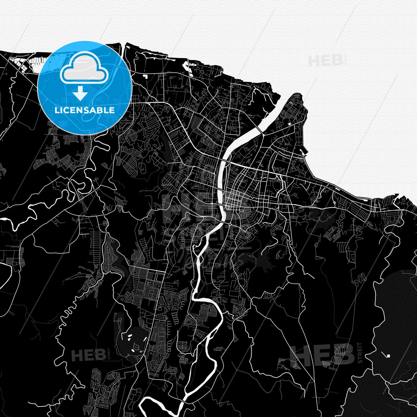 Cagayan de Oro, Philippines PDF map