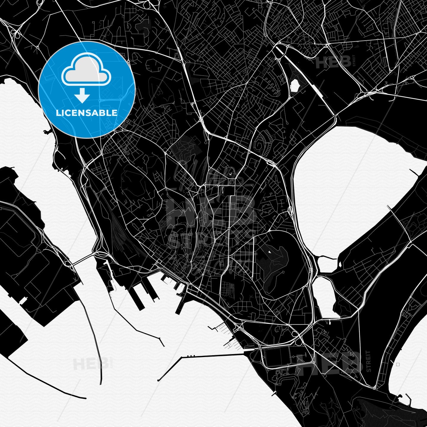 Cagliari, Italy PDF map