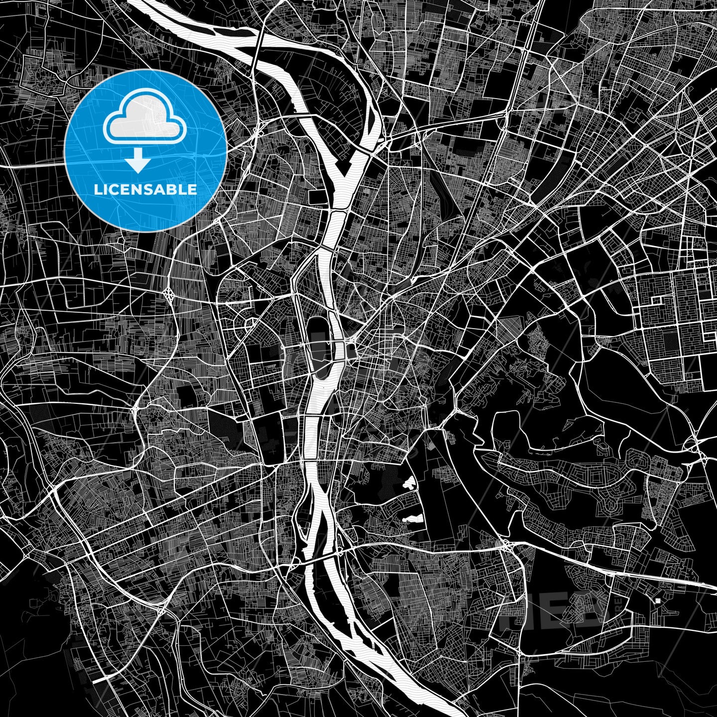 Cairo, Egypt PDF map