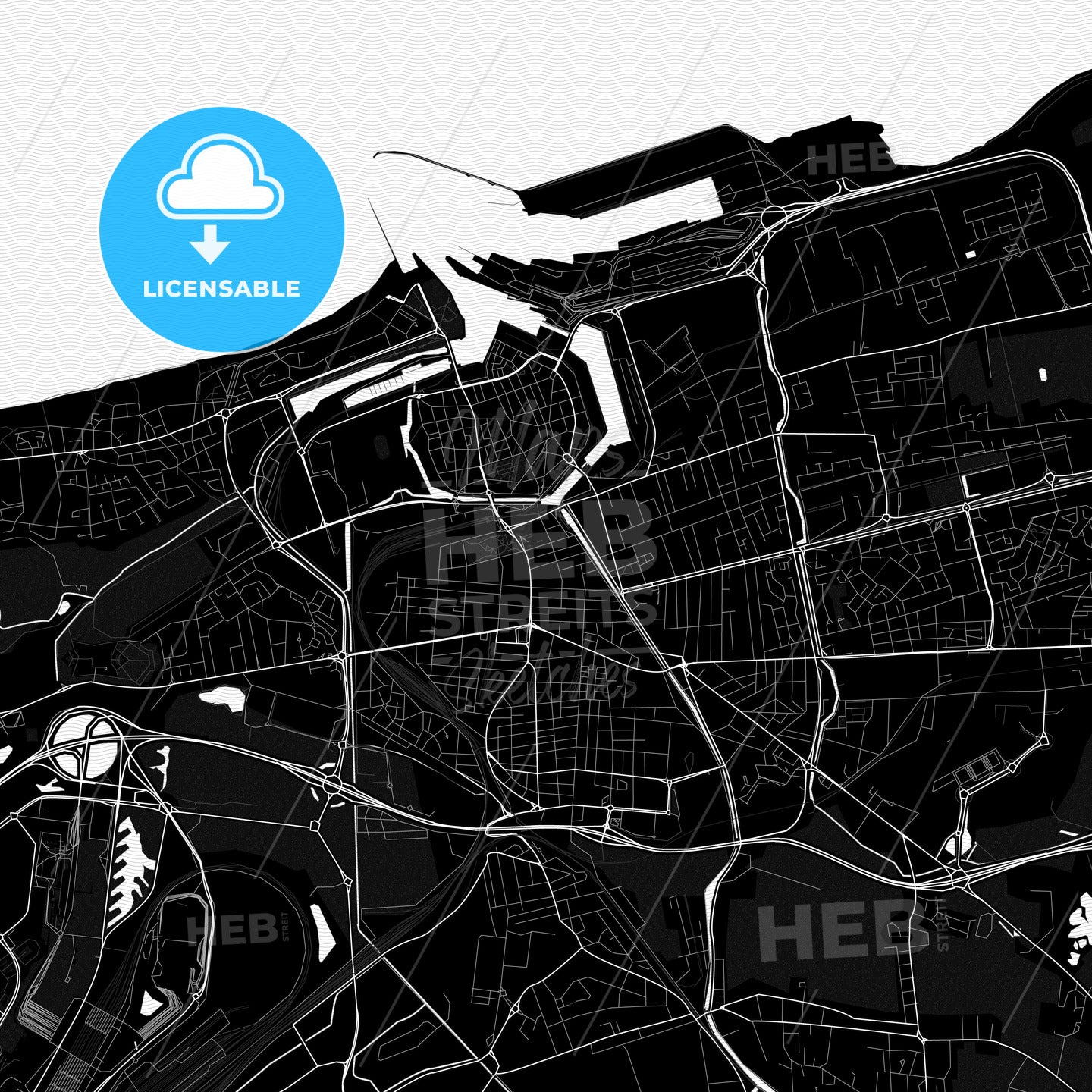 Calais, France PDF map