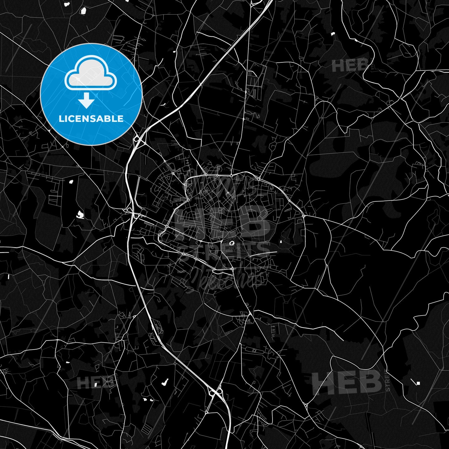 Caldas da Rainha, Portugal PDF map