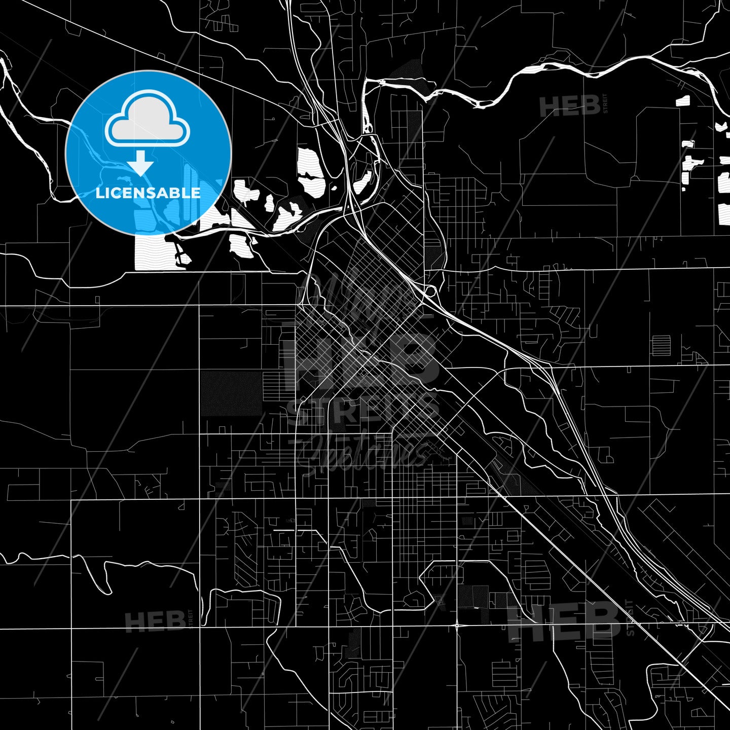 Caldwell, Idaho, United States, PDF map